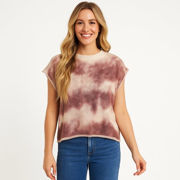 Women’s Mock Neck Ribbed Knit Sweater Vest – Size M – NWT - Picture 1 of 13